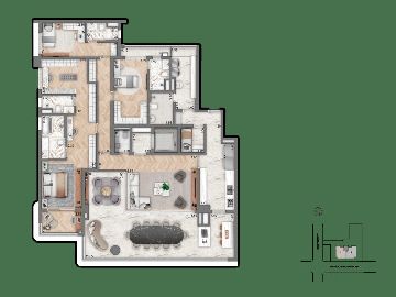 Planta Op��o - 4-su�tes 251m�